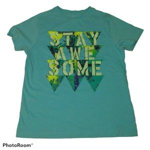 Crazy 8 Boys Short Sleeve Graphic Tee Size M Blue